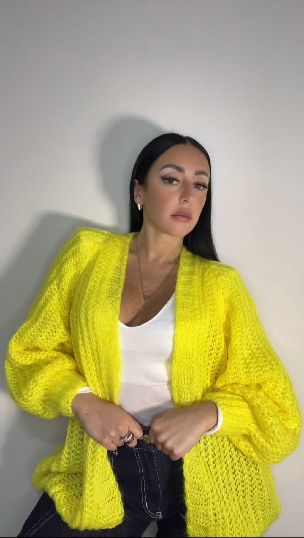CARDIGAN POP YELLOW
