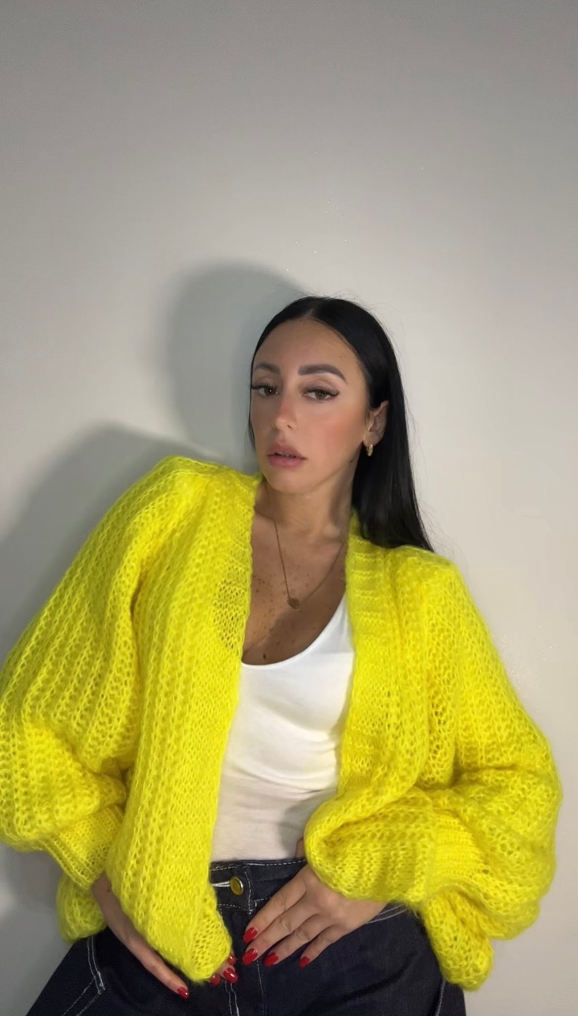 CARDIGAN POP YELLOW
